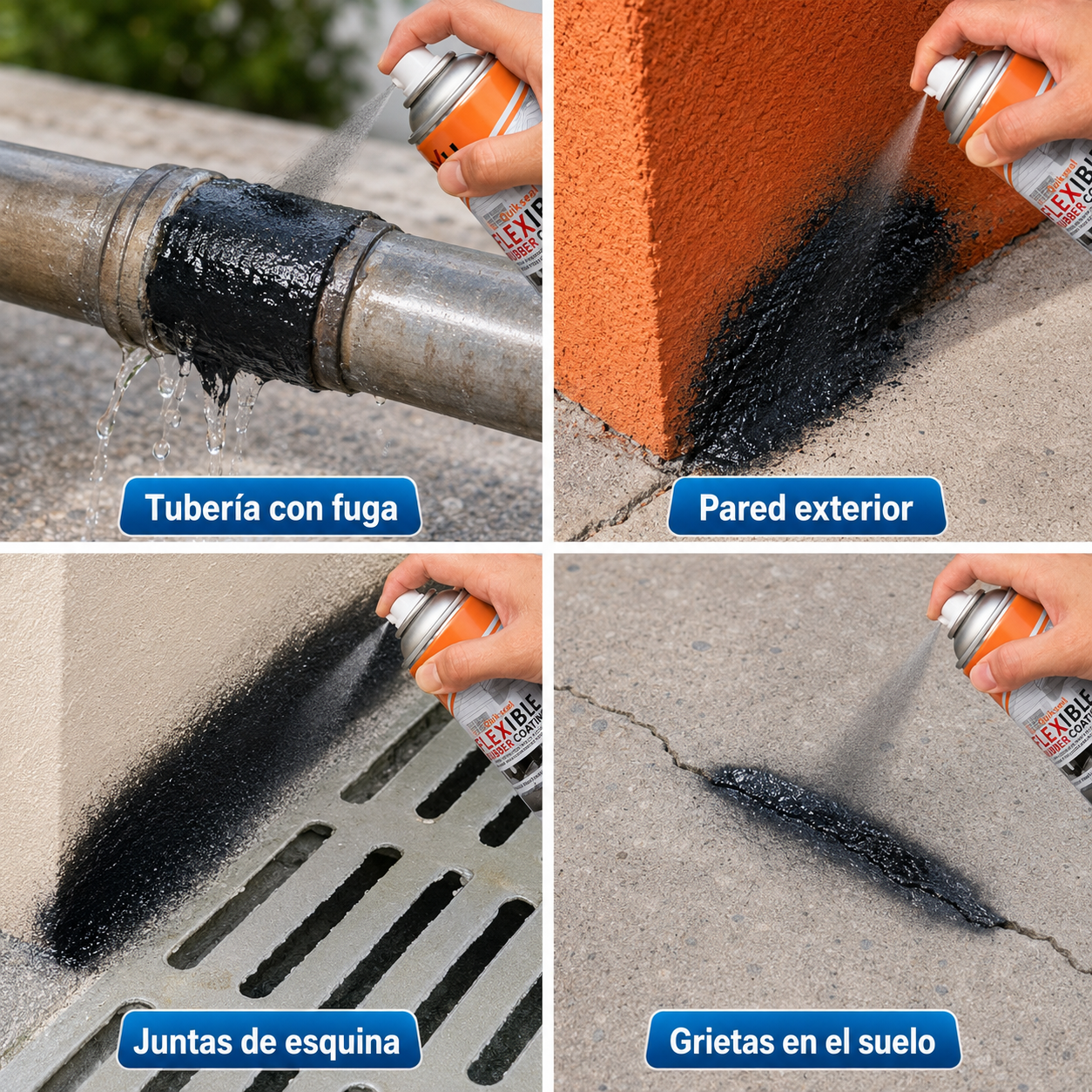 Spray Sellador Impermeable Para Techo